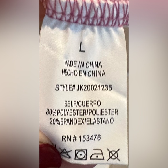 Sincerely Jules pink & white golf active top - large - zippered neck. BOGO - Picture 6 of 8